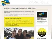 Tablet Screenshot of clubadvantage.sportsmart.com.au